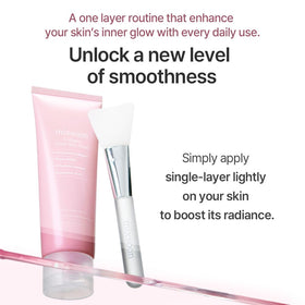 mixsoon application on face illustrating peel-off process and smooth finish