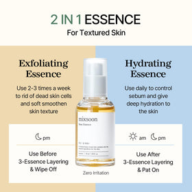 mixsoon applying essence to hand showing lightweight layer and quick absorption benefit