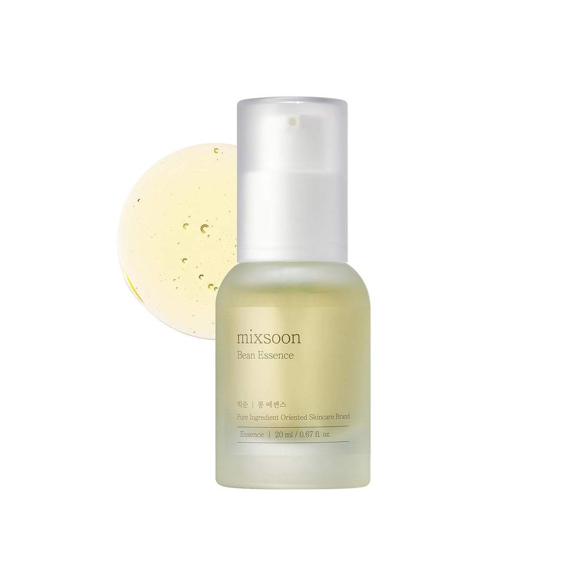 mixsoon front bottle showing compact 20ml travel-friendly design and clear label benefit