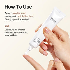 mixsoon Bean Eye Cream on hand for scale showing 20ml compact travel-friendly benefit