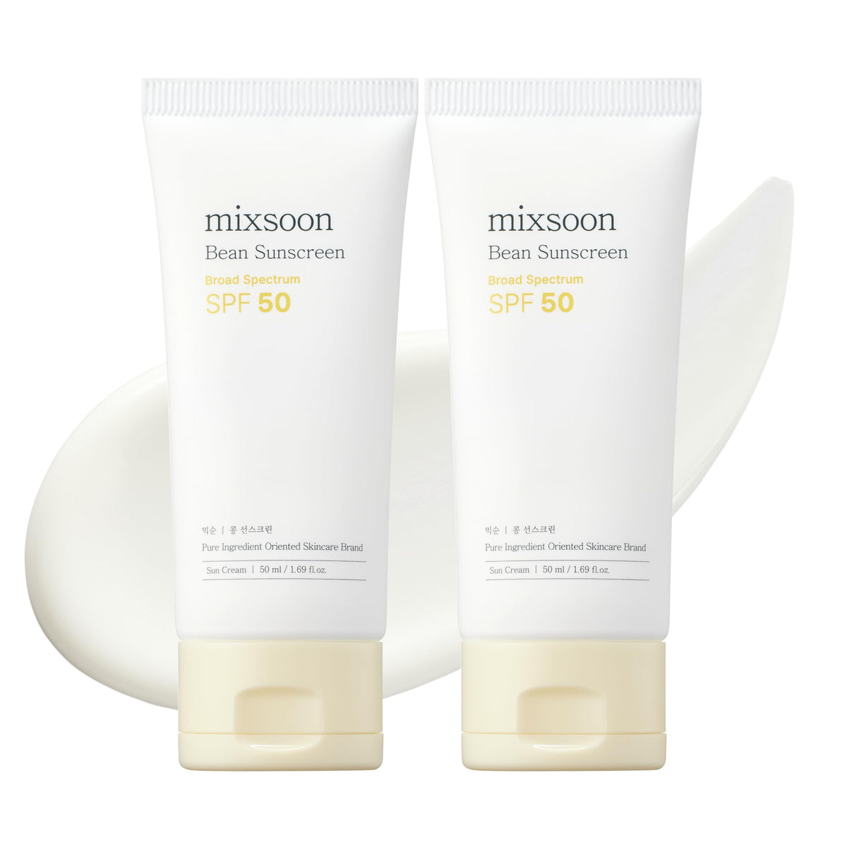 mixsoon front bottle view showing SPF50 and bundle benefit