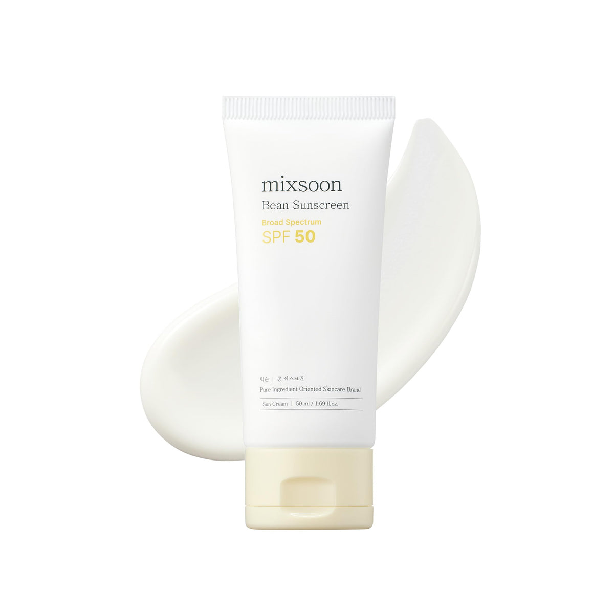 mixsoon front packaging showing SPF 50 protection and 50ml size