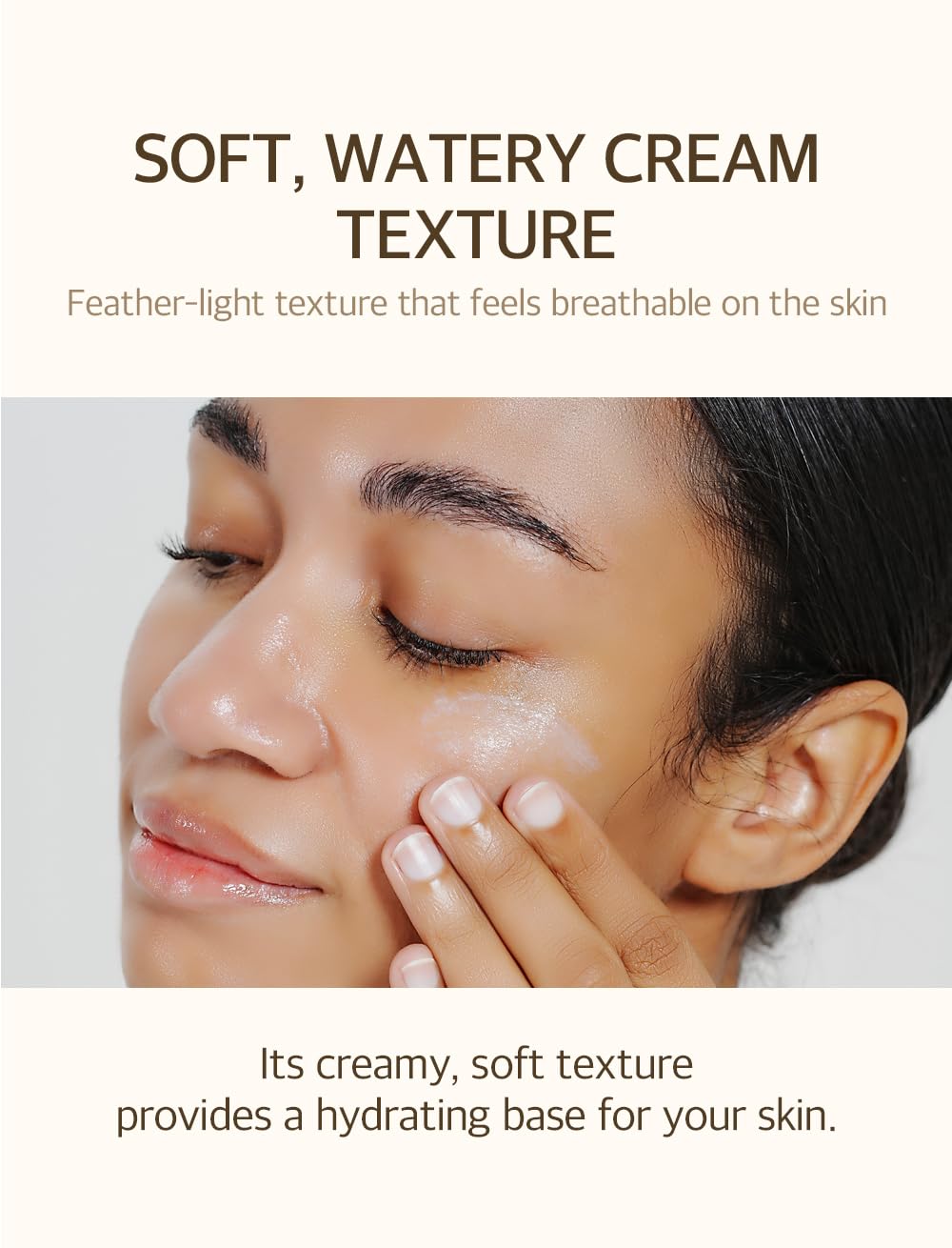mixsoon layered under foundation showing no-pilling makeup compatibility
