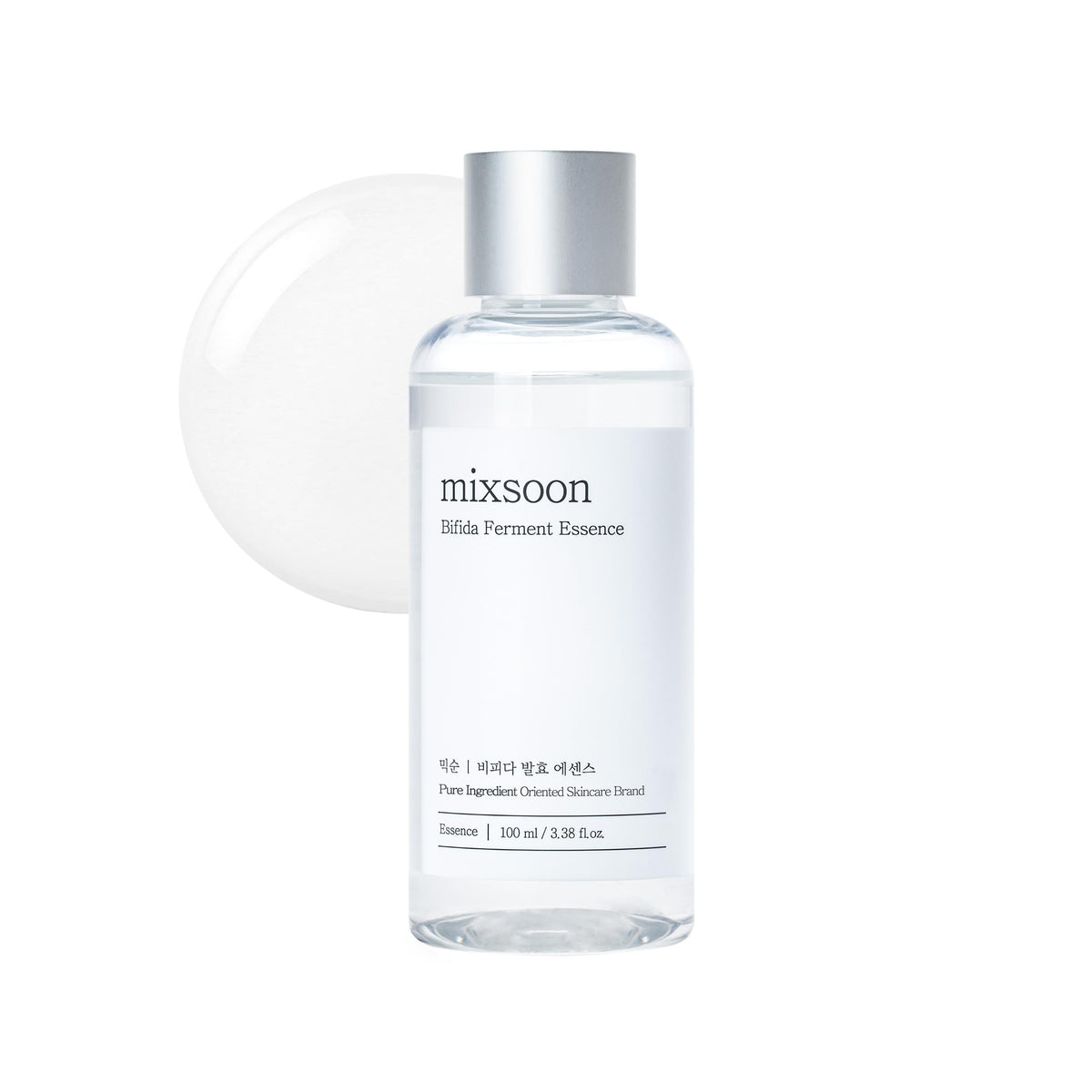 mixsoon bifida ferment essence front packaging shows clean minimalist bottle and volume