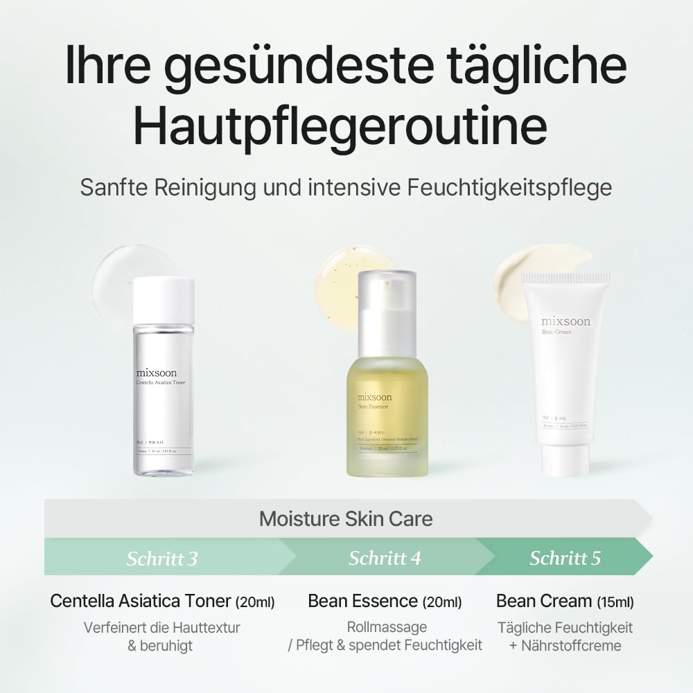mixsoon cream size comparison hand indicating the nourishing barrier-supporting finish