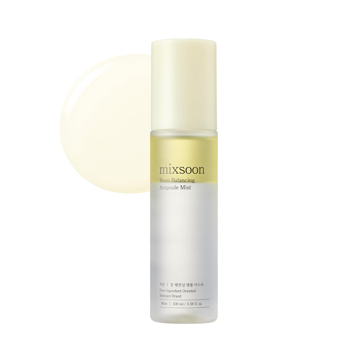 mixsoon front packaging shows compact 100ml bottle for easy travel