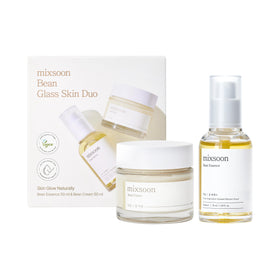 mixsoon front packaging of the Bean Glass Skin Duo showing compact travel-ready bottles and benefits