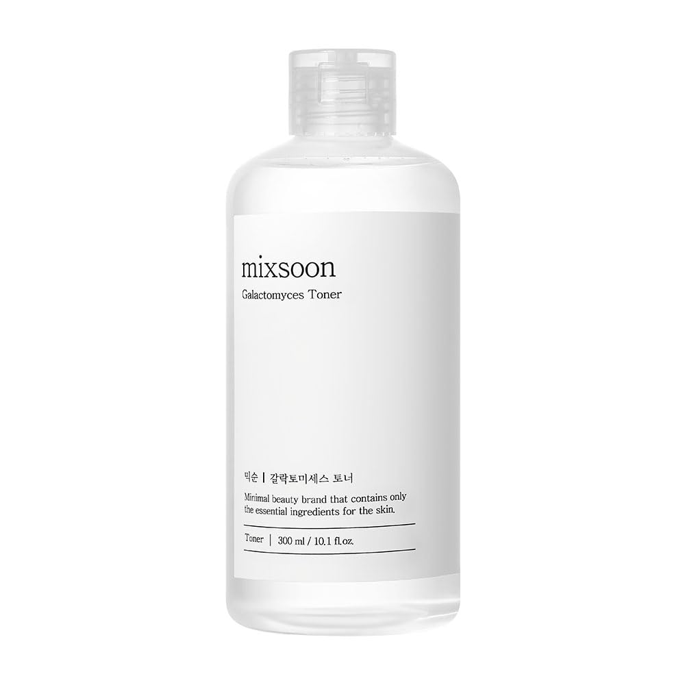 mixsoon Galactomyces toner label close-up highlighting ingredient information and clarity