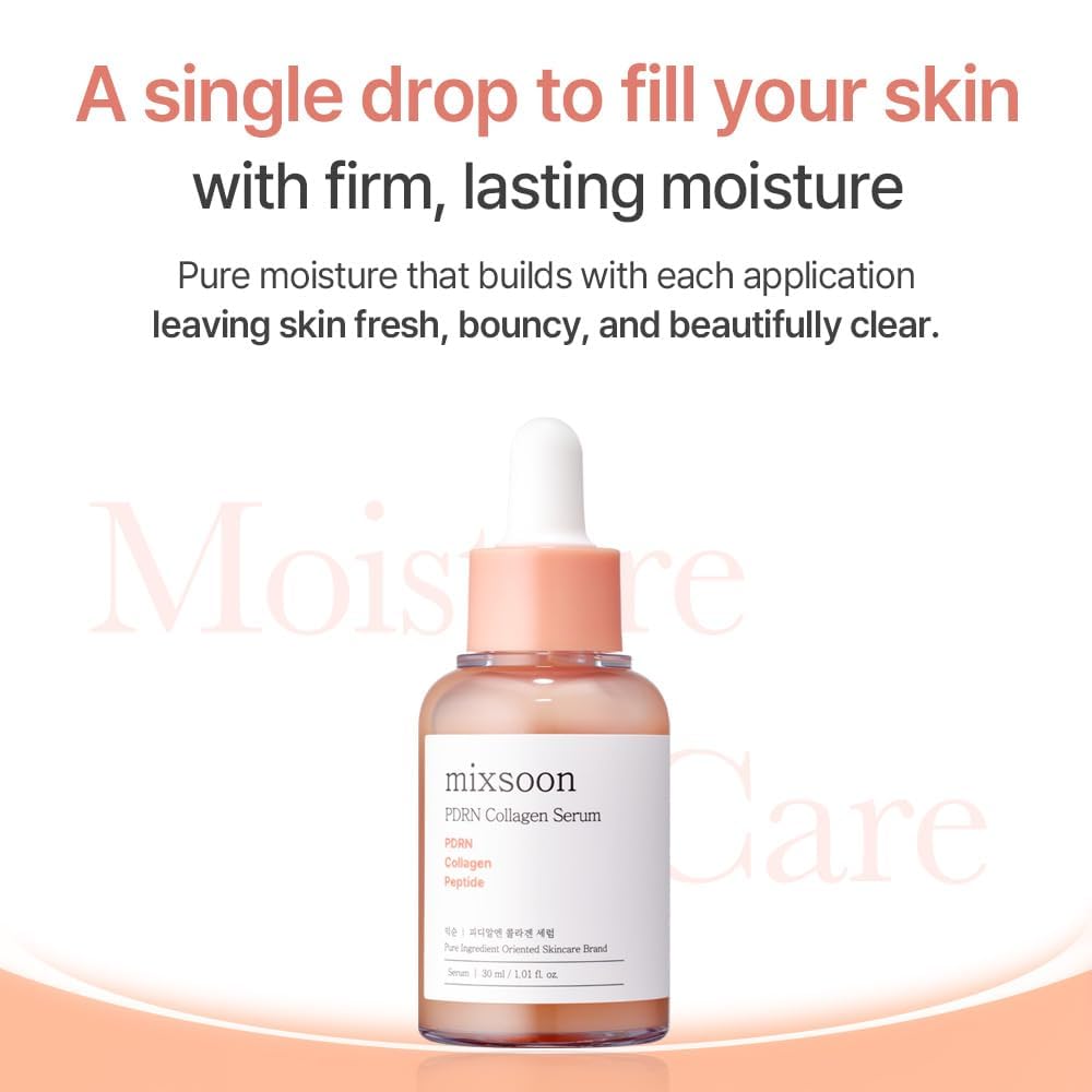 mixsoon glass serum bottle close-up highlighting premium glass packaging benefit