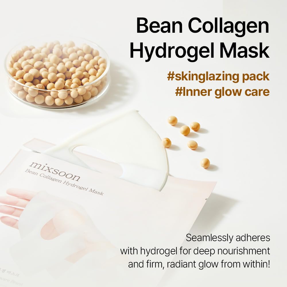 mixsoon hydrogel sheet close-up showing transparent texture and even coverage