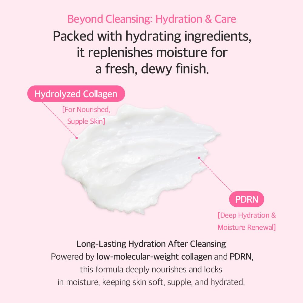 mixsoon label ingredients closeup highlighting collagen and PDRN for hydrated-feeling skin benefit