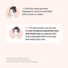mixsoon mask in a calm spa setting conveying relaxing treatment at home benefits