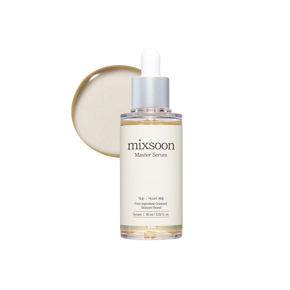 mixsoon front bottle shot showing clean glass packaging and brand benefit of preserved actives