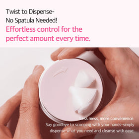 mixsoon refillable container open illustrating eco-friendly refill convenience benefit