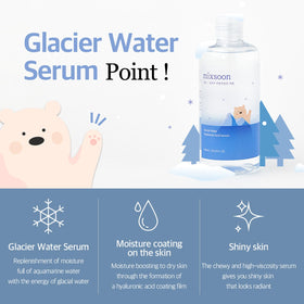 mixsoon serum texture drop on skin demonstrating fast absorption benefit