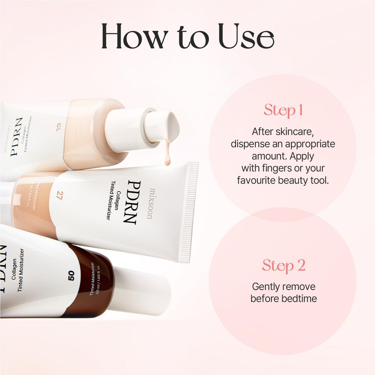mixsoon 50ml bottle beside coin showing compact size and travel benefit