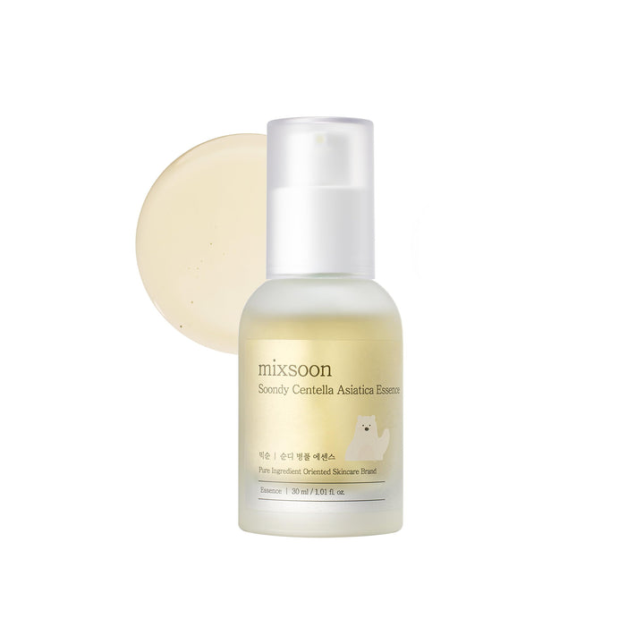 mixsoon Soondy front bottle view showing compact glass packaging and calming benefit