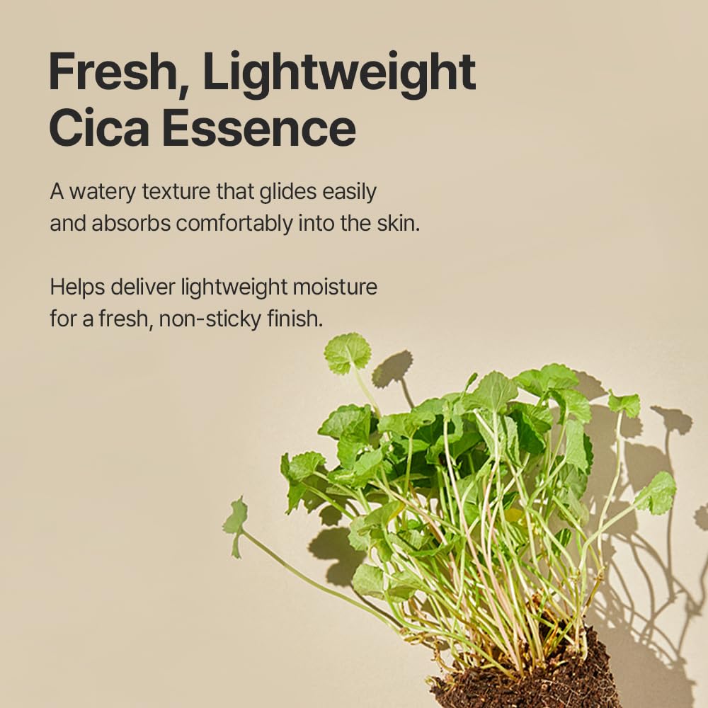 mixsoon essence texture on hand emphasizing quick absorption