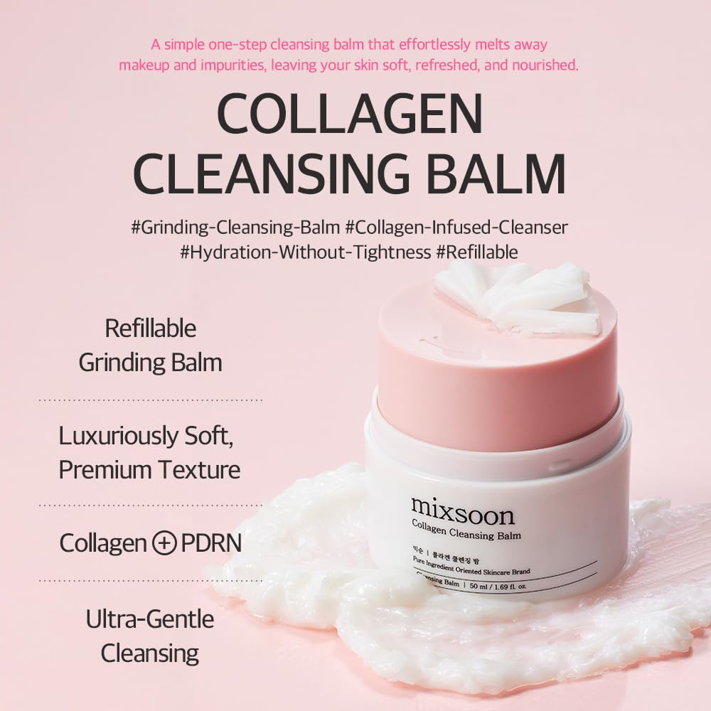 mixsoon texture closeup of soft melting balm showing silky emollient glide benefit