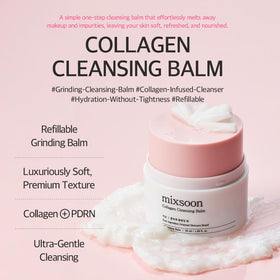 mixsoon texture closeup of soft melting balm showing silky emollient glide benefit