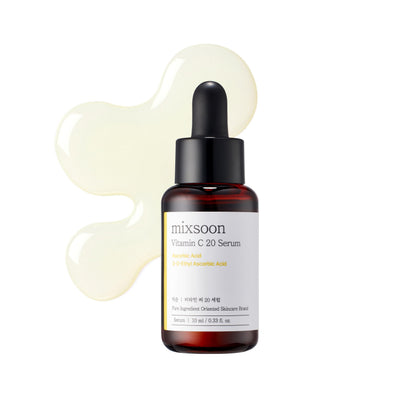 mixsoon front packaging showing 10ml glass bottle and brand clarity benefit