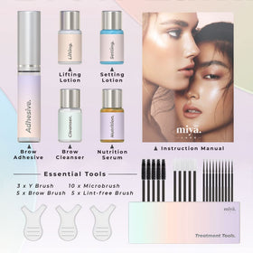 MIYA LASH application brushes and tools detail for precise shaping