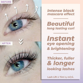 MIYA LASH close-up of solution texture highlighting keratin formula conditioning benefit