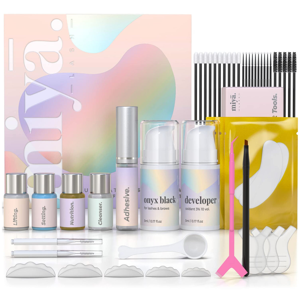 MIYA LASH front packaging showing kit and brand for clear product identification and trust