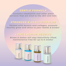 MIYA LASH lifestyle on bathroom shelf showing convenience and routine-friendly benefit