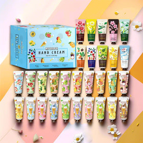 MIYUELENI tube close-up labels with illustrated scent identifiers