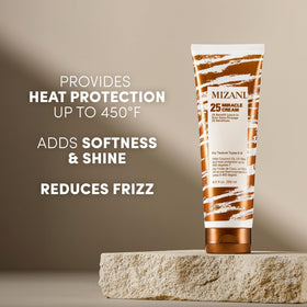 Mizani cream texture close-up highlighting smooth, absorbent finish