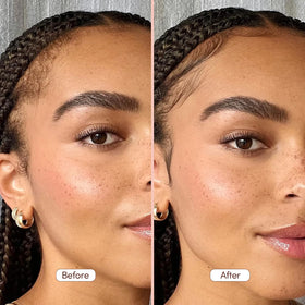 Mizani gel applied to hairline demonstrating precise edge control