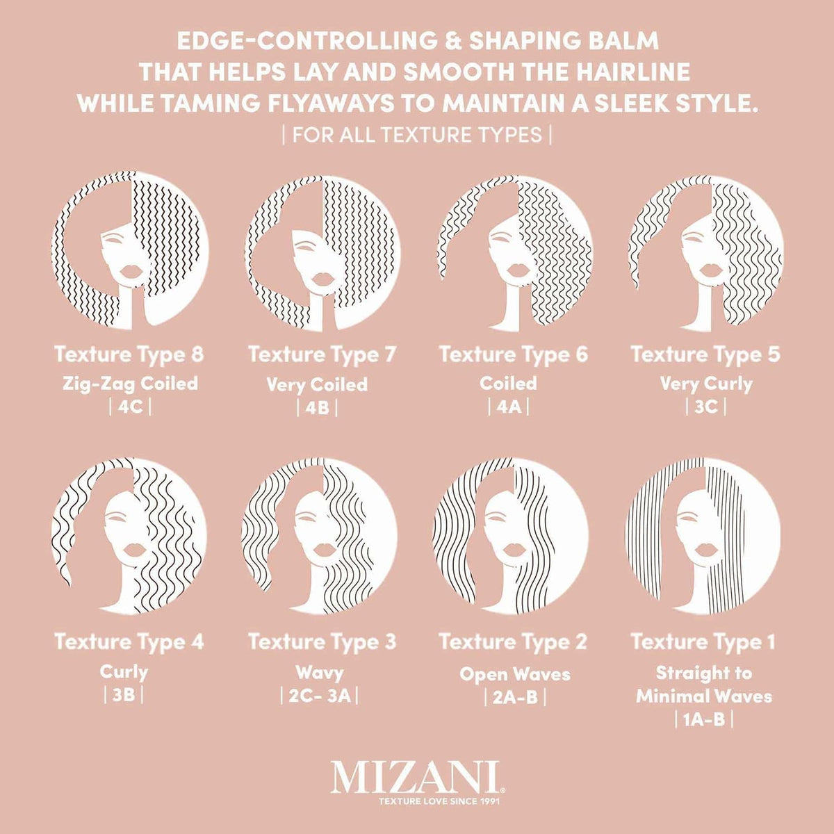 Mizani finished sleek ponytail lifestyle shot showing frizz control