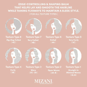 Mizani finished sleek ponytail lifestyle shot showing frizz control