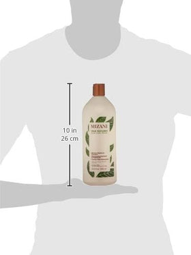 Mizani shampoo staged in bathroom to show salon-quality routine