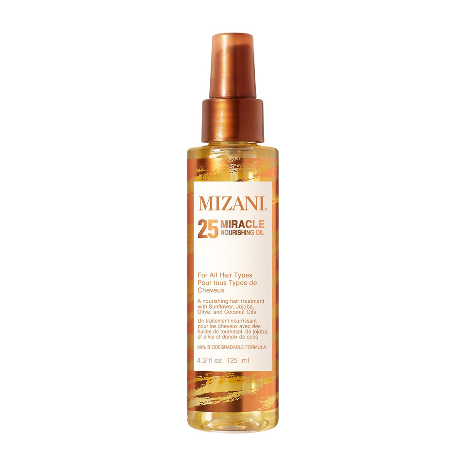 Mizani bottle front packaging showing label and benefits