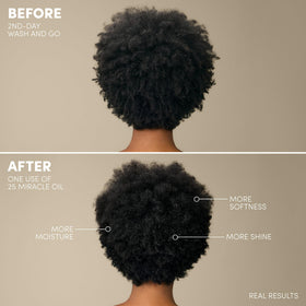 Mizani used on wet curls improving definition and manageability