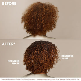 Mizani display of olive coconut and marula oils illustrating natural moisturizers