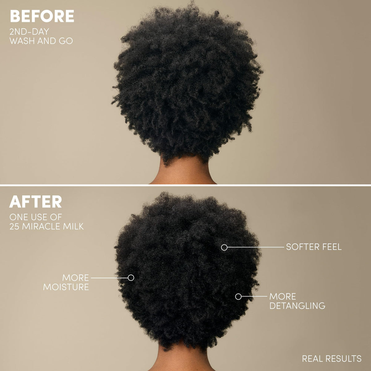 Coconut oil ingredient display with Mizani bottle emphasizing natural hydration benefits