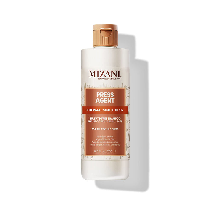 Mizani front bottle showing product and size useful for purchase decision