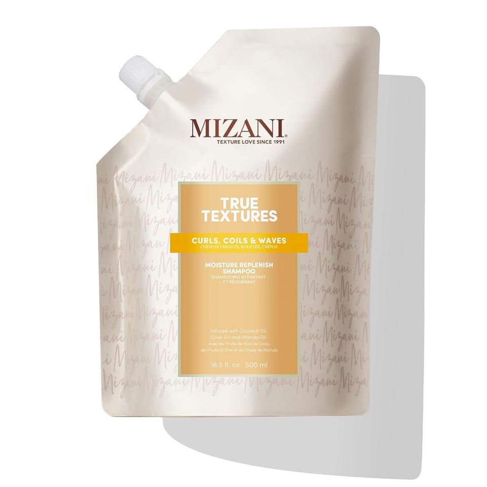 Mizani front packaging showing bottle and branding, conveys professional results