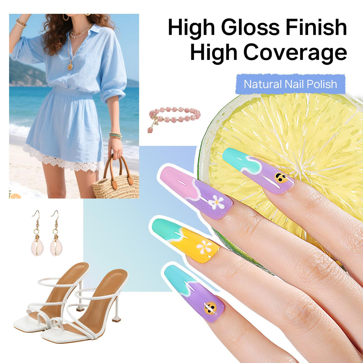 MIZHSE brush stroke detail showing even application and streak-free coverage benefit