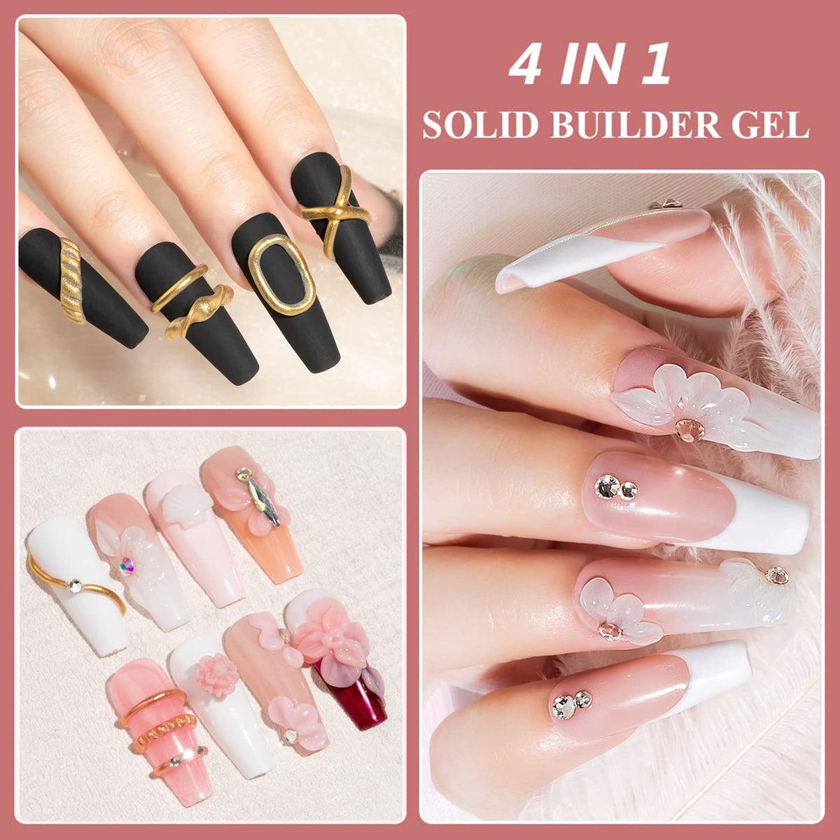 MIZHSE shaped mold with nail forms for quick repeated tip creation