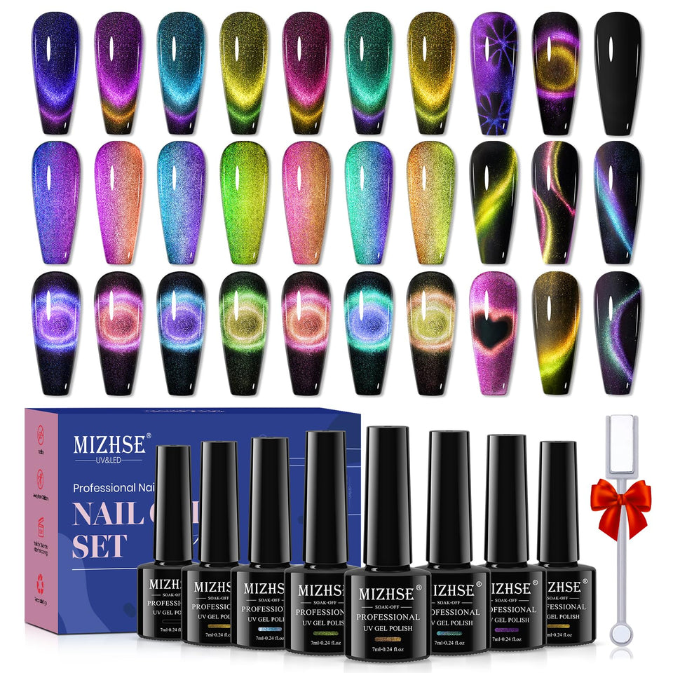 MIZHSE front packaging showing full kit and included magnet for easy at-home use