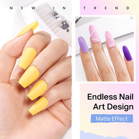 MIZHSE hand model wearing vibrant manicure demonstrating fast-dry convenience