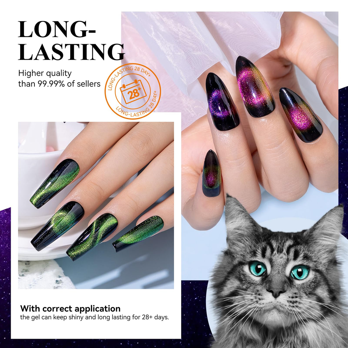 MIZHSE nail application in use demonstrating at-home salon result