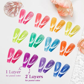 MIZHSE neon nails under blacklight showcasing glow and festival impact