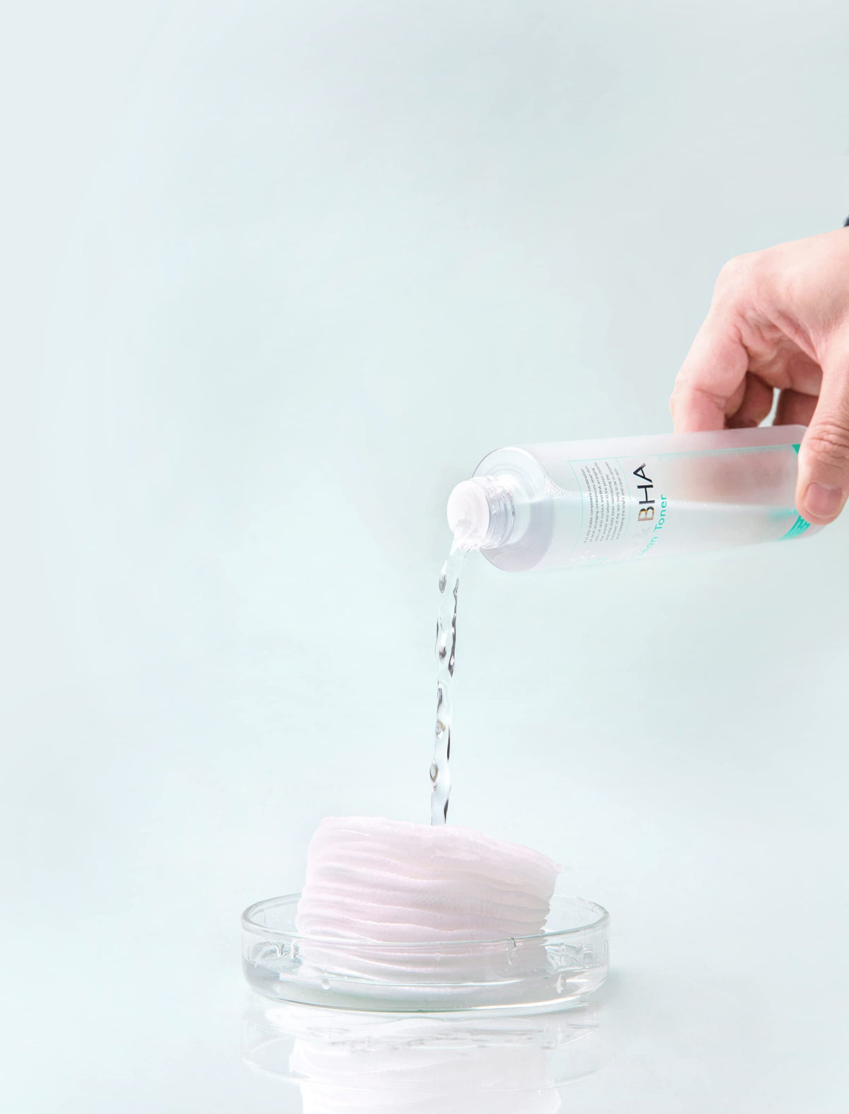 MIZON toner on bathroom shelf in routine setting promoting daily use benefits
