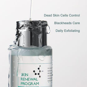 MIZON applied to cotton pad demonstrating effective removal of dead skin