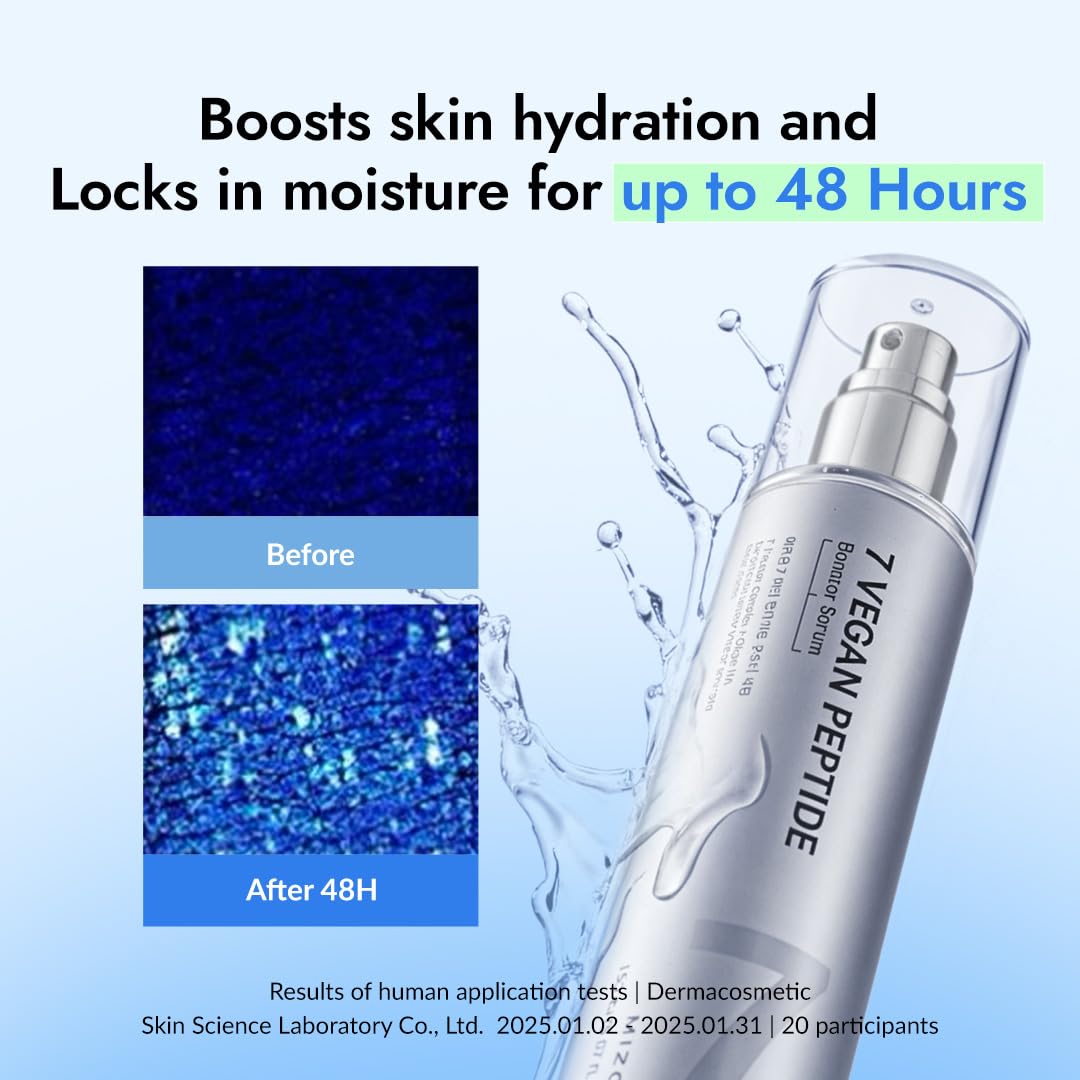 MIZON bottle next to moisturizer showing scale and daily routine compatibility benefit